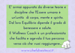 Wellness Coach professionista del benessere in un percorso di consapevolezza.